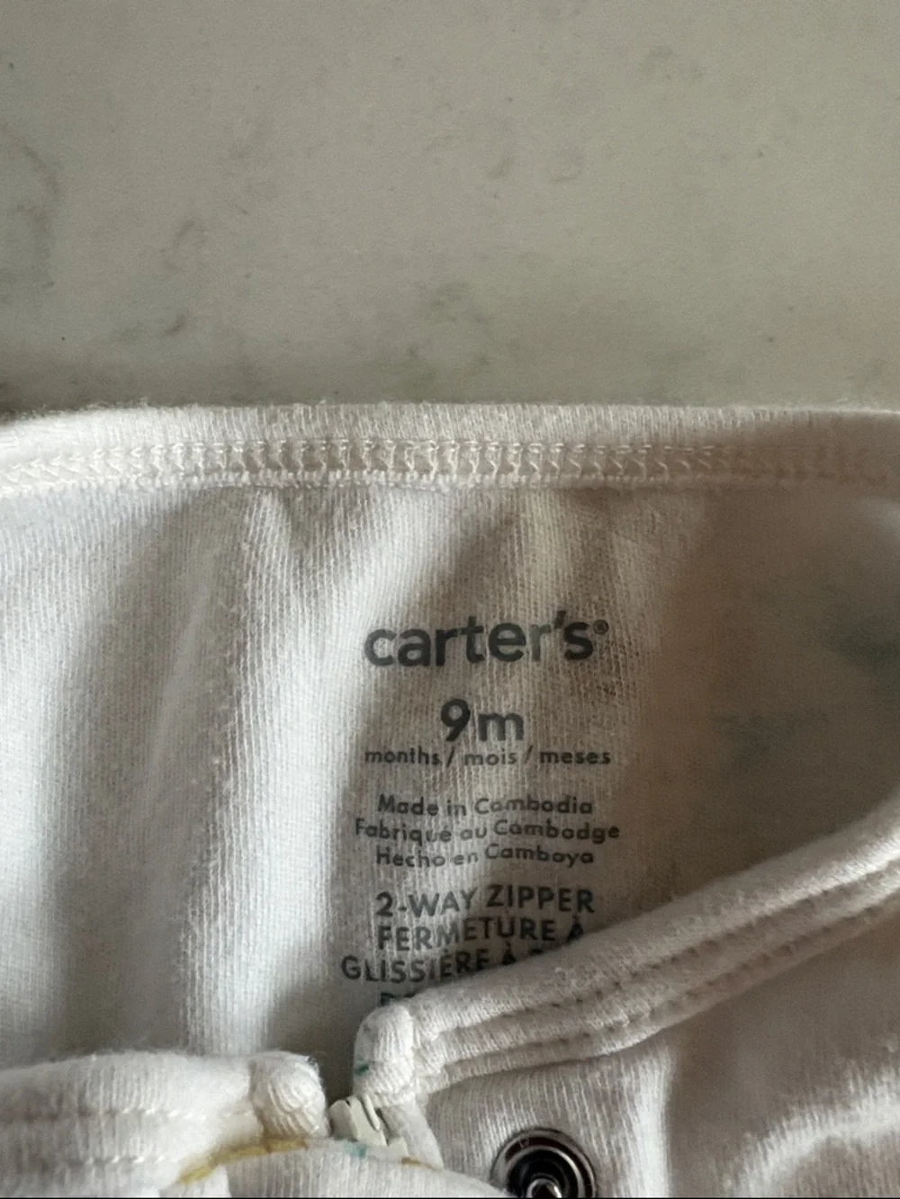 Carter's and Old Navy lot of 3 Footed Pajama for Baby Girl - Picture 3 of 7